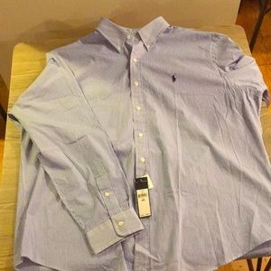 Polo Ralph Lauren Button Dress Shirt Striped Men’s XXL